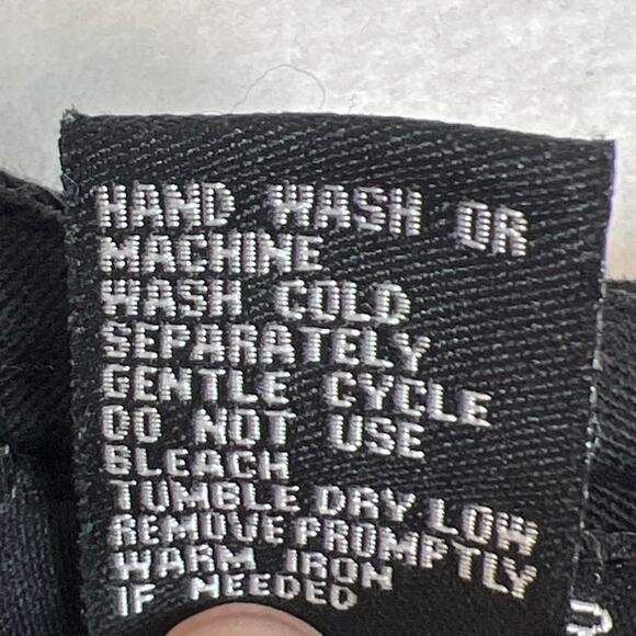 Sandro Women’s Wide Leg Black Cropped Chinos Side Buttons Size 10 Designer - Picture 9 of 9